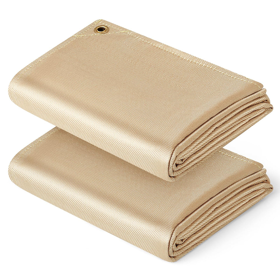 FireWESS heavy-duty welding blanket folded for easy storage and rapid setup.