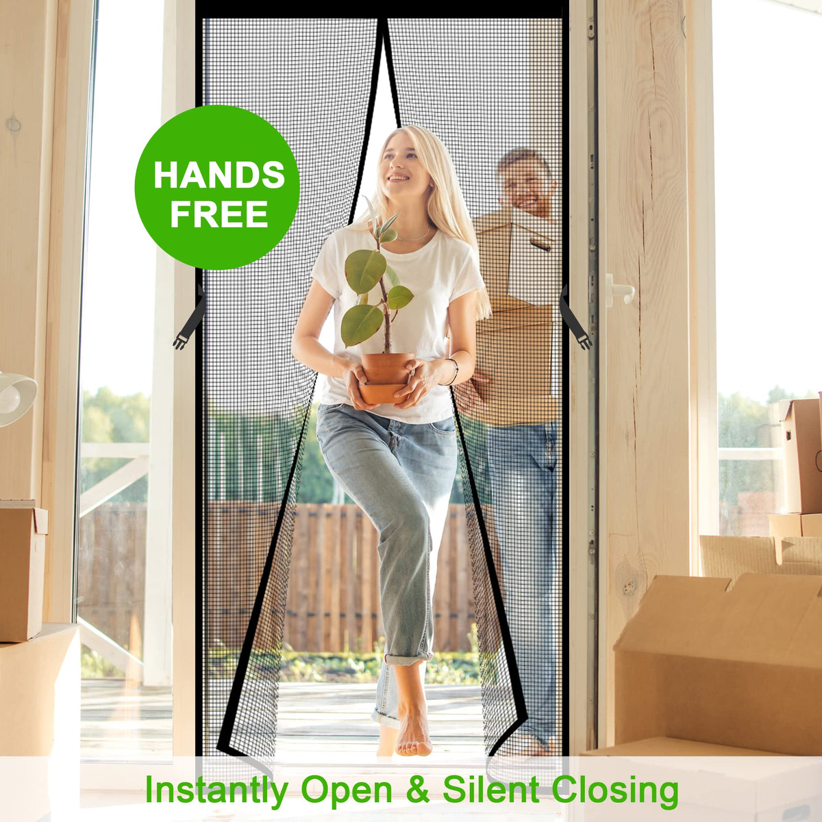 Fits doors up to 32x80 inches, with screen 34x81 inches for accurate sizing.