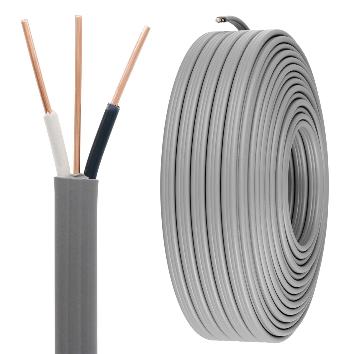 FIRMERST 12/2 UF wire for direct burial powering outdoor runs.