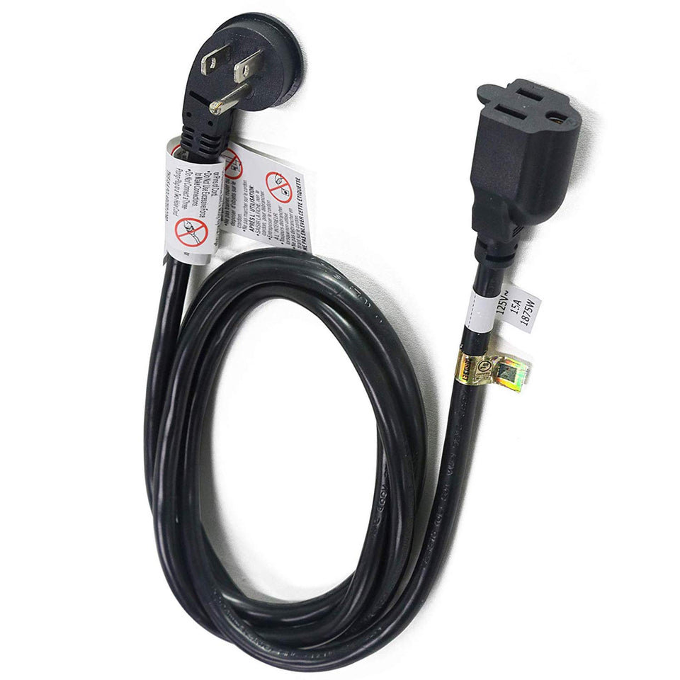 FIRMERST 1875W flat-plug extension behind furniture for space-saving power