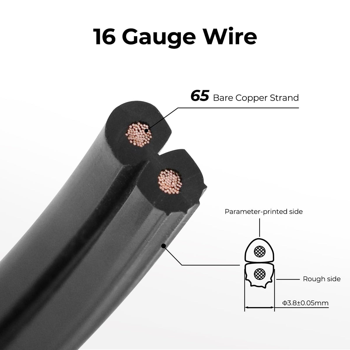FIRMERST direct burial outdoor cable suitable for landscape lighting installations.