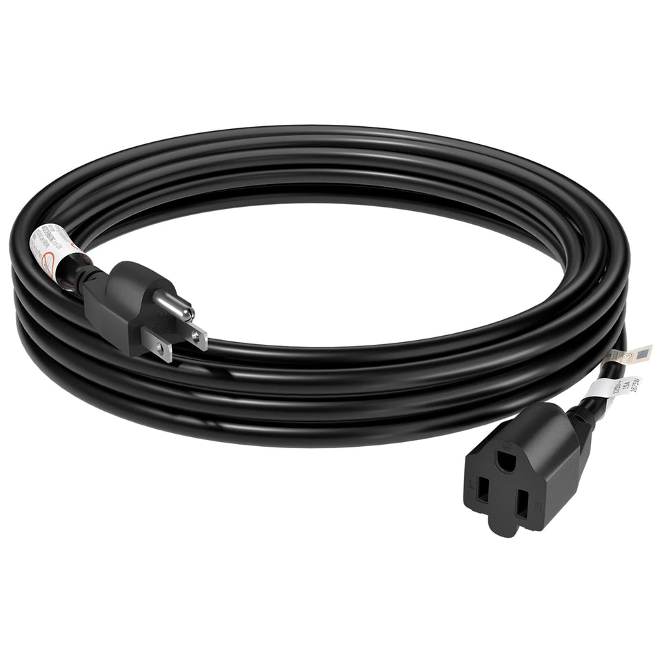FIRMERST extension cord reaches outlets for flexible living room setups.