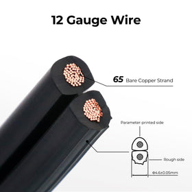 FIRMERST outdoor lighting wire packaging showing a durable weatherproof jacket.