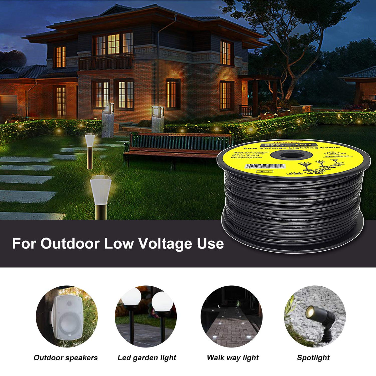 FIRMERST VW-1 fire-rated outdoor cable designed for safety.