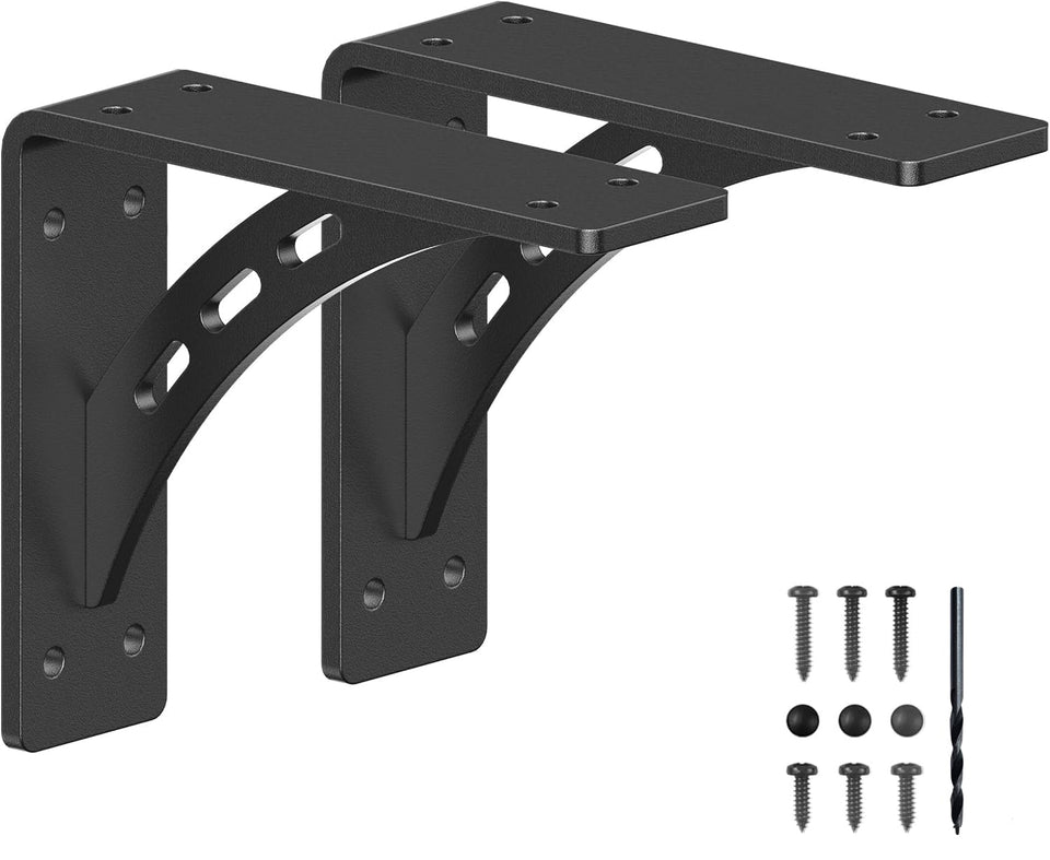 Firmetal 7x6 heavy-duty bracket front view for strong shelf support.