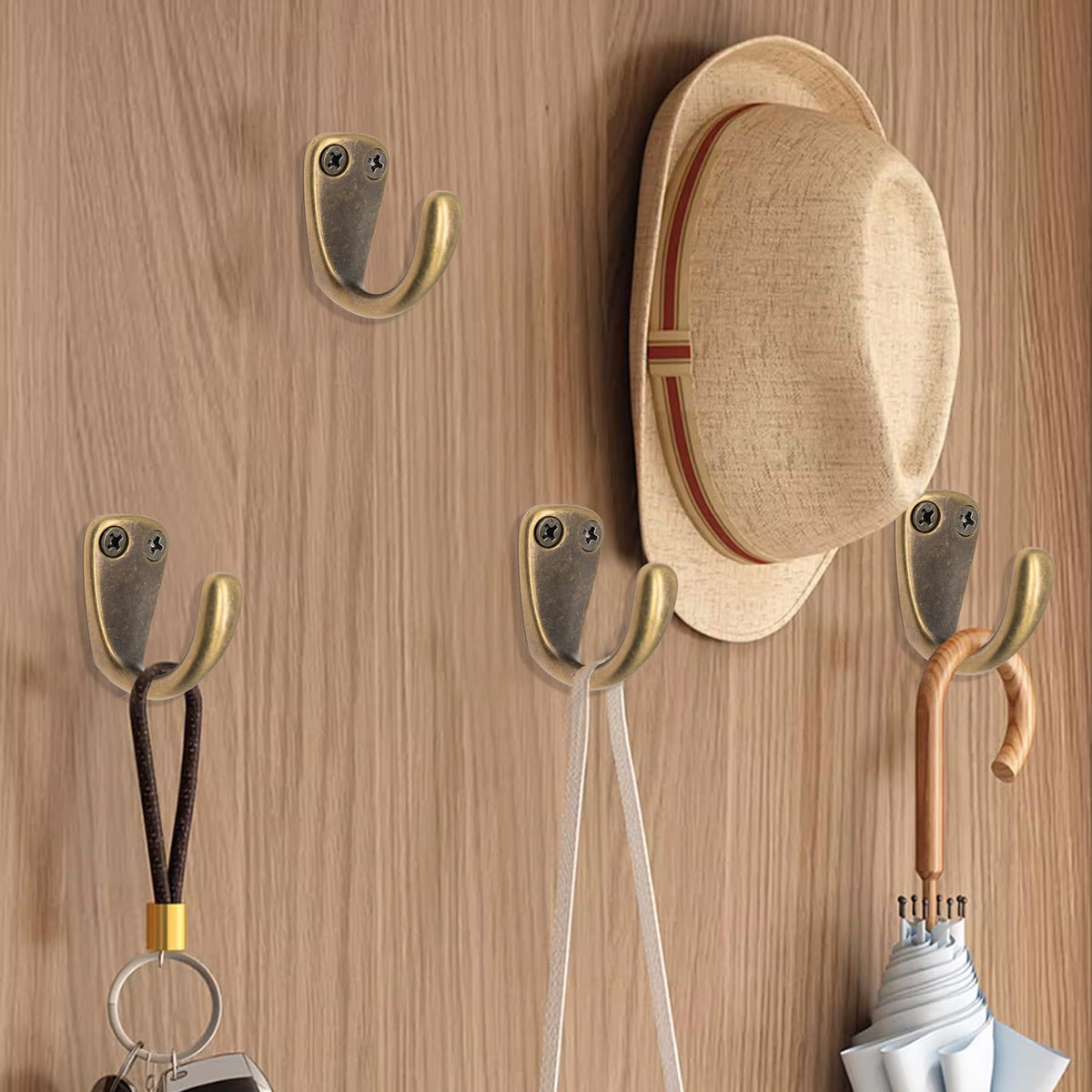 Use for dresses, hats, and bags in entryways