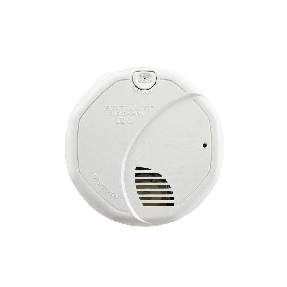 First Alert BRK 3120B hardwired smoke detector with dual sensors for reliable home safety.