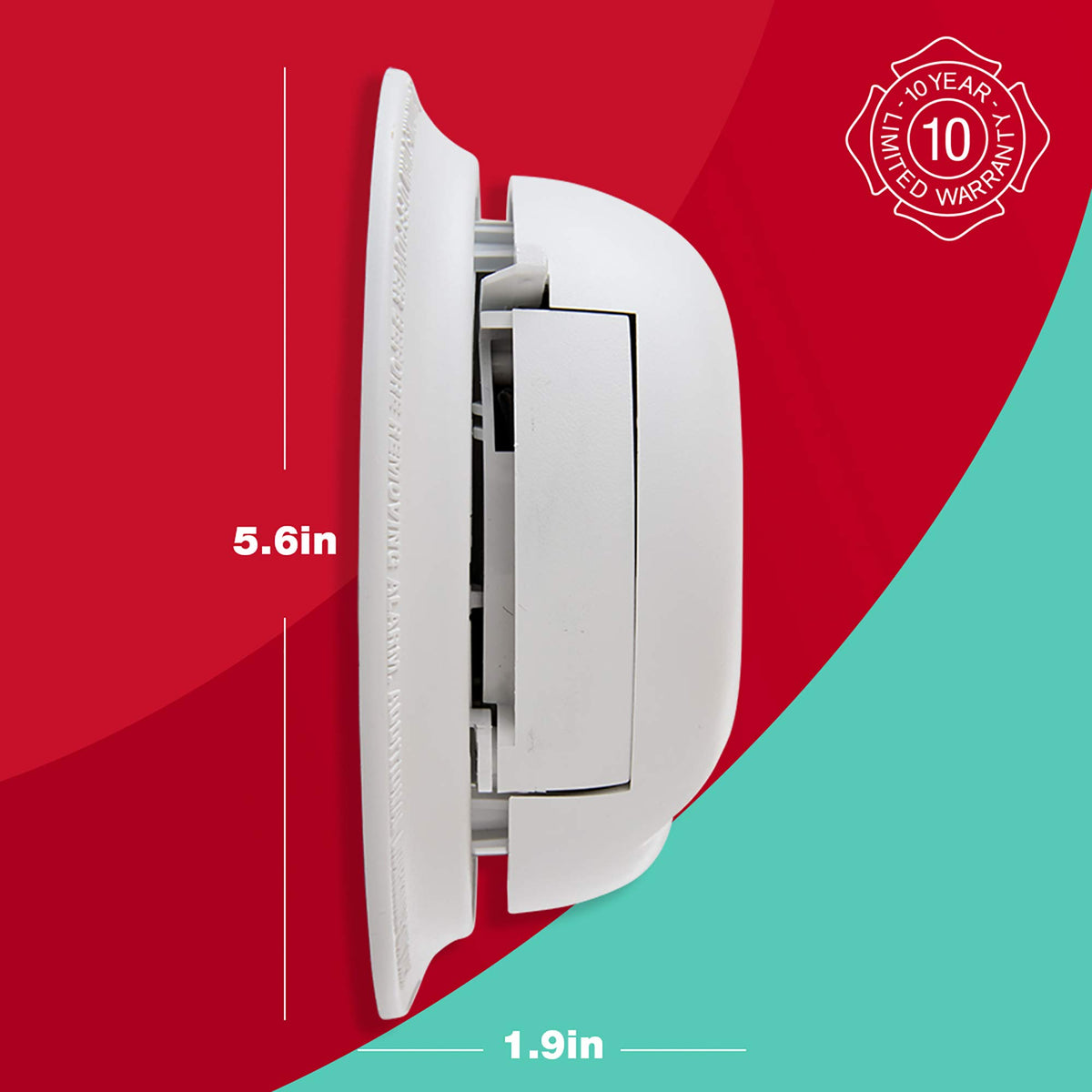 First Alert BRK SC9120B-6 universal mounting brackets simplify multi-room installs.