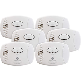 First Alert CO400 detector front view with one-button operation for quick safety checks