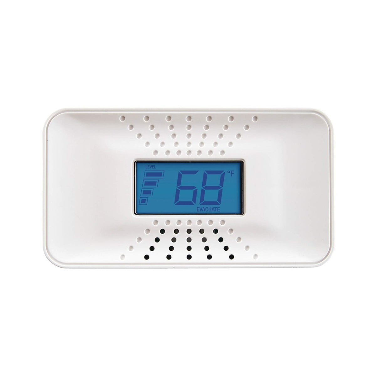 First Alert CO710 front view, compact tabletop CO detector for constant monitoring.