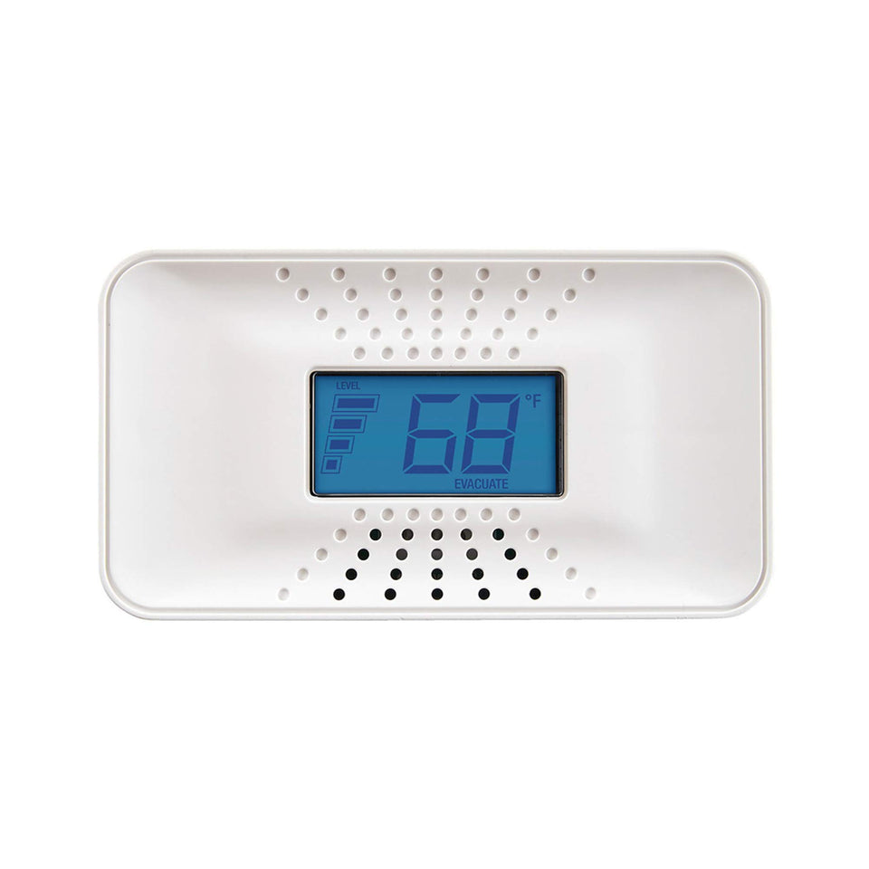 First Alert CO710 front view, compact tabletop CO detector for constant monitoring.