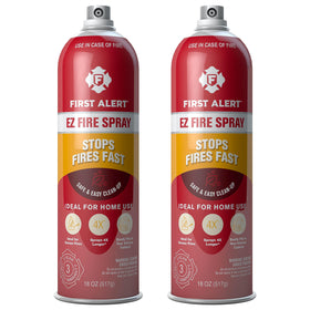 First Alert EZ Fire Spray 2-pack AF400-2, convenient dual cans for quick home fire response.