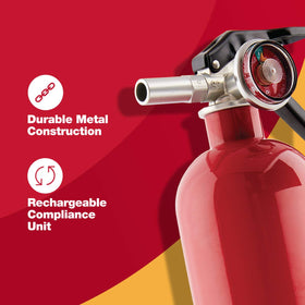First Alert Garage10 gauge close-up emphasizes clear 10-B:C rating at a glance.