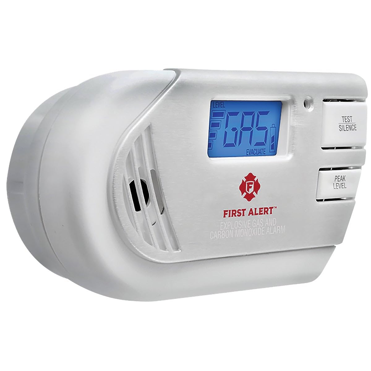 First Alert GCO1CN test and silence button supports quick checks.
