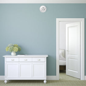 First Alert HD6135FB interconnectivity setup links with multiple alarms for cohesive alerts.