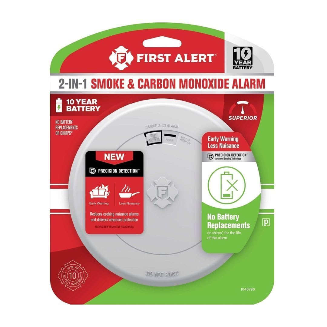 First Alert SMCO210 10-year sealed battery eliminates battery changes and chirps