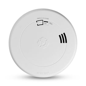 First Alert SMCO210V sealed-battery smoke and CO alarm showing 10-year power source.