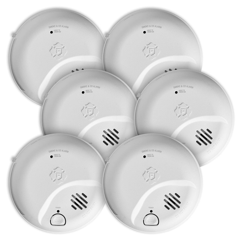 First Alert SMICO100-AC front view of the 2-in-1 smoke and CO alarm.