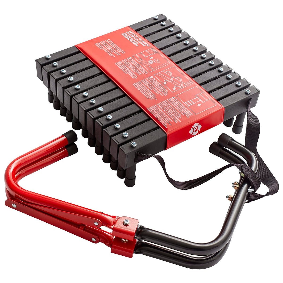 First Alert two-story fire escape ladder with 14-foot reach for rapid second-story egress.