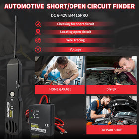 FIRSTOOL EM415Pro in-field tracer locating wires without damaging insulation