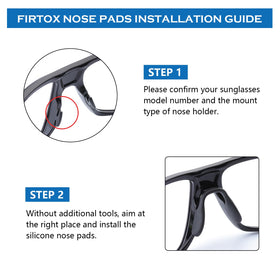Firtox Crossrange nose pads, regular fit close-up shot