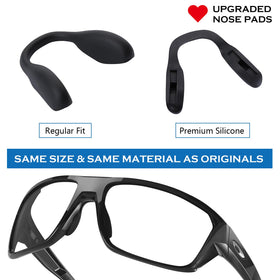 Firtox nose pads for Oakley Split Time, easy-install close-up