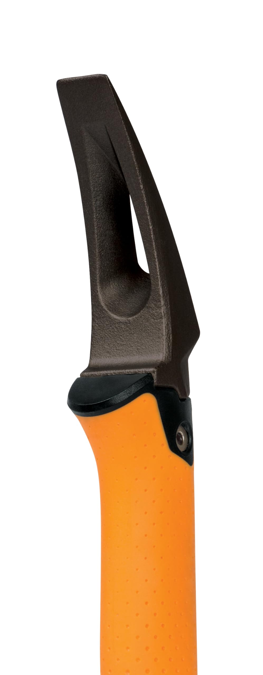 Fiskars IsoCore wrecking bar straightener aiding lumber alignment