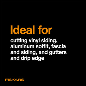 Fiskars PowerArc tin snips replaceable Micro-Tip blades for clean cuts