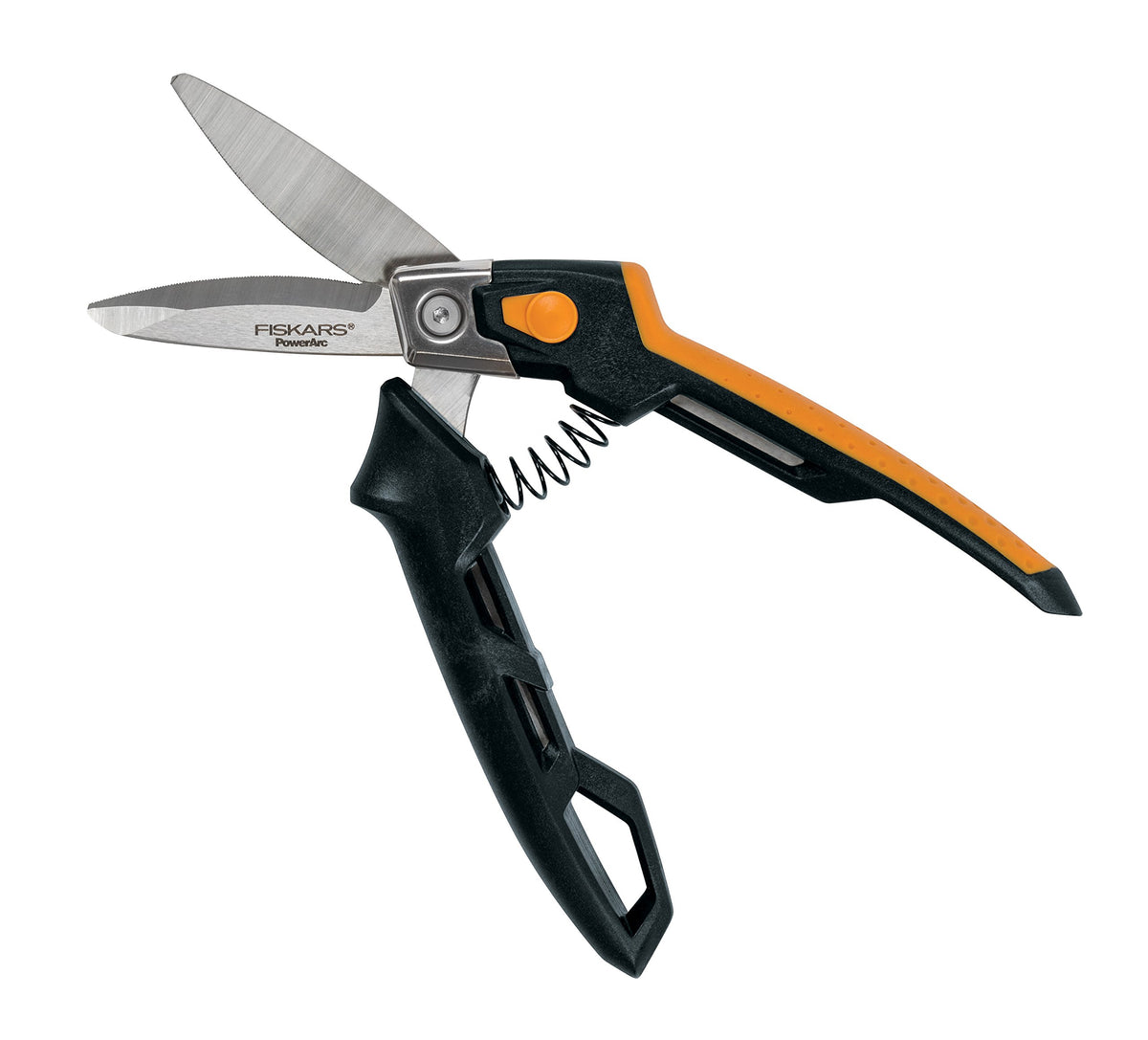 Fiskars PowerArc Utility Snips offset easy-action handle for above-below cuts