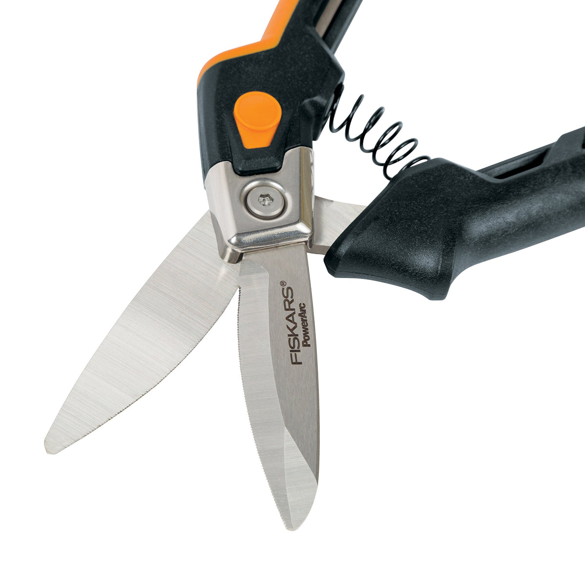Fiskars PowerArc Utility Snips stainless steel blades resist rust