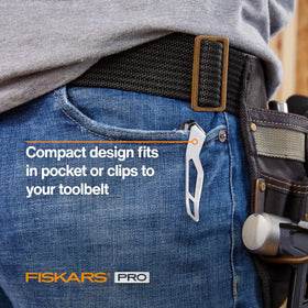 Fiskars Pro Folding Knife all-metal construction for durability