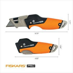 Fiskars CarbonMax blade demonstrates long-lasting sharpness for tough cuts.