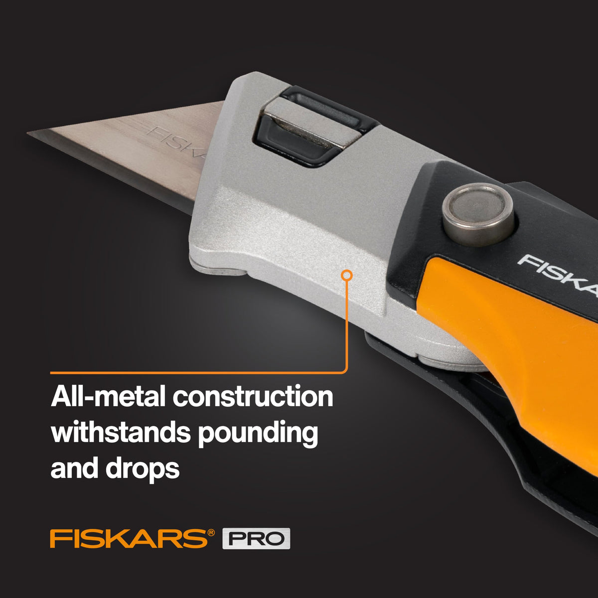Fiskars Pro Folding Knife front-loading blade for easy changes