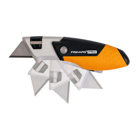Fiskars Pro Folding Knife showing safe blade lock for secure use