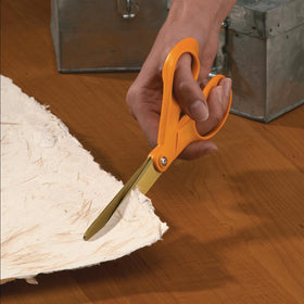 Fiskars Titanium Shop Shears 9in orange lifetime warranty highlight durability