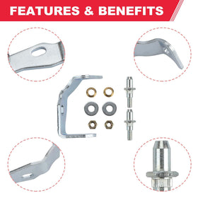 Fitede hinge hardware pack with nuts and washers for secure fit