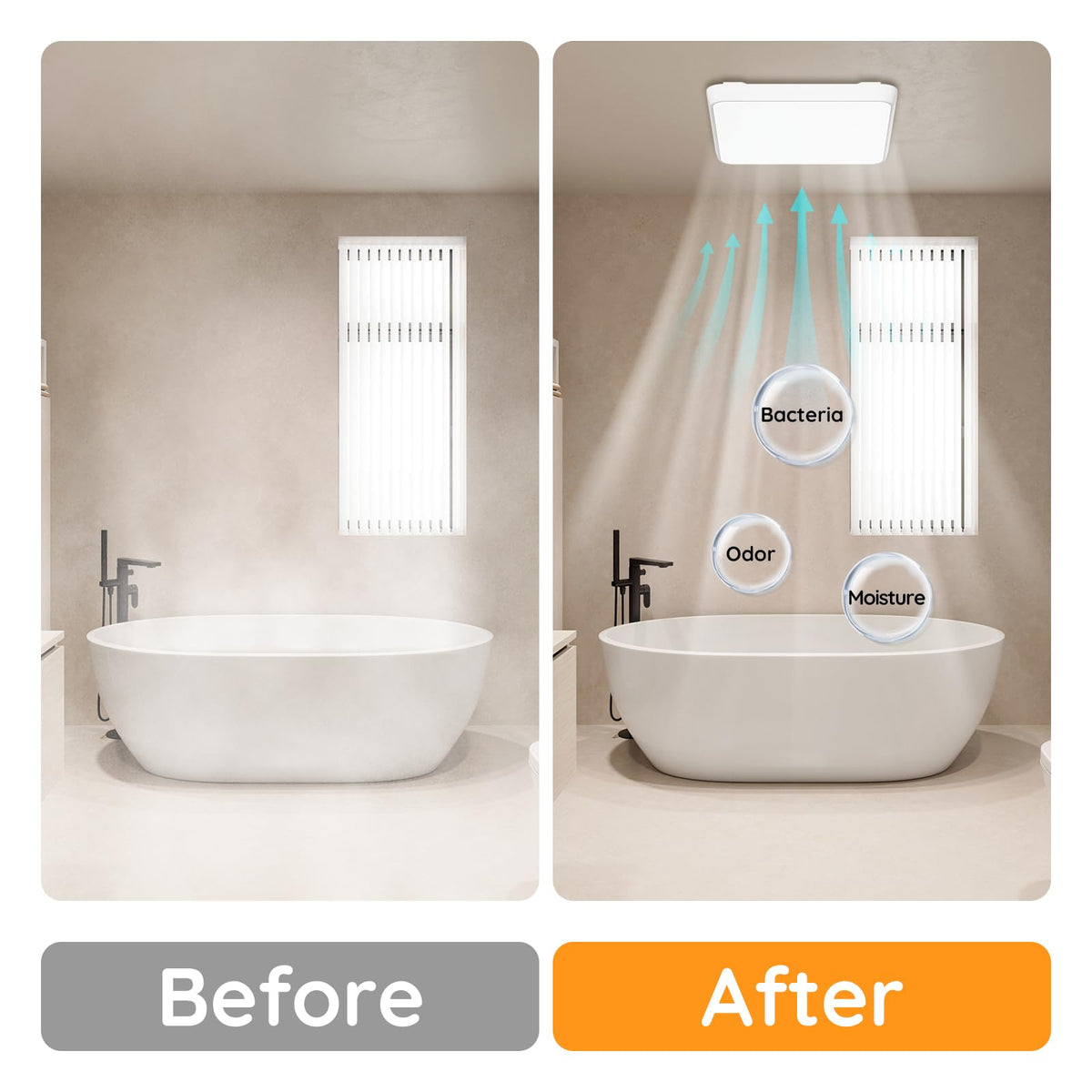 Fitop durable moisture-resistant build designed for bathrooms.