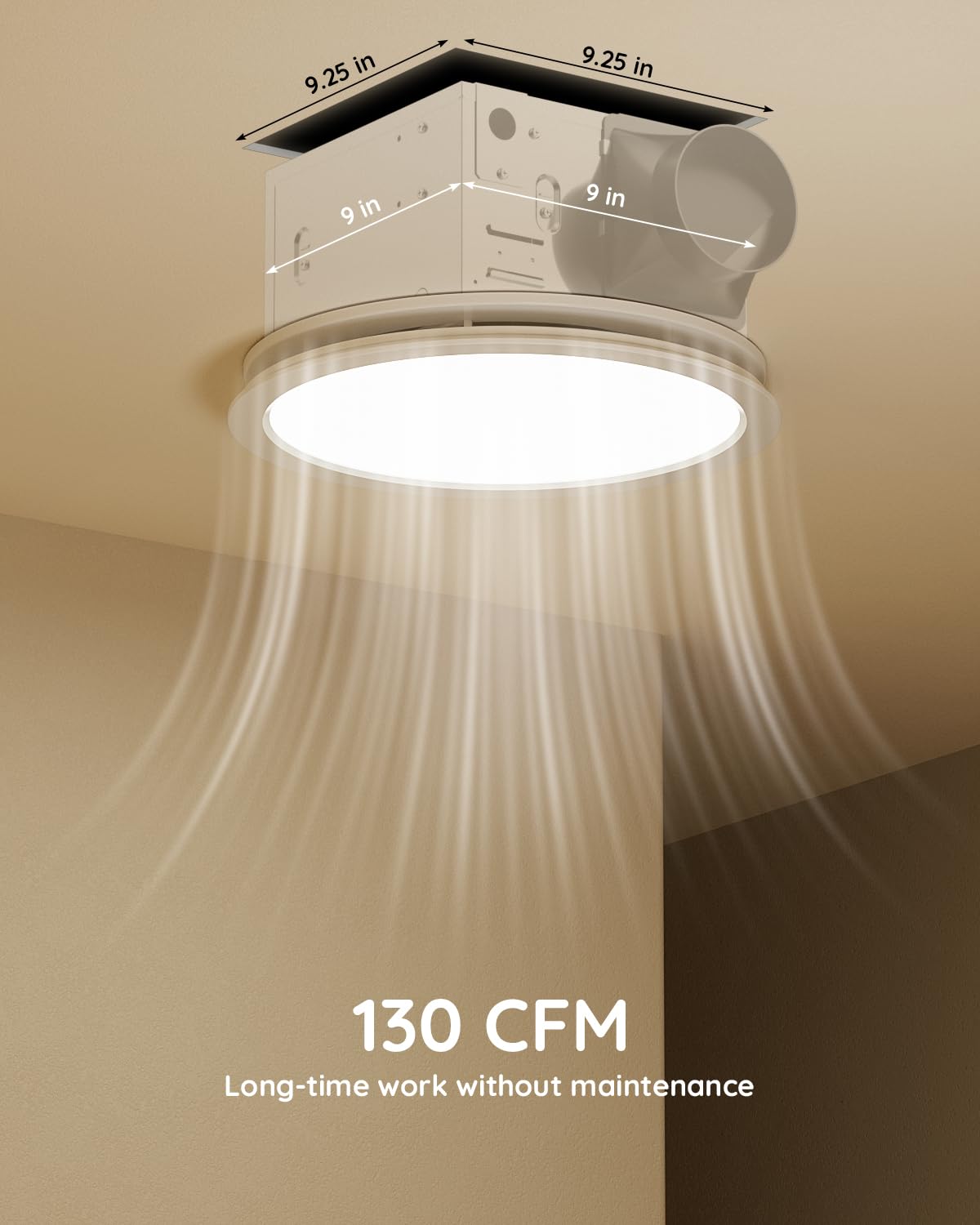 Fitop LED light provides bright 1100lm illumination for showers.