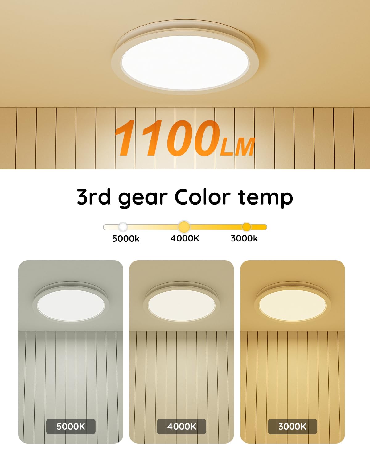 Fitop operates quietly at 1.5 sones for comfortable bathrooms.