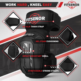 FITSENOR gel knee pads adjustable straps secure a comfortable fit