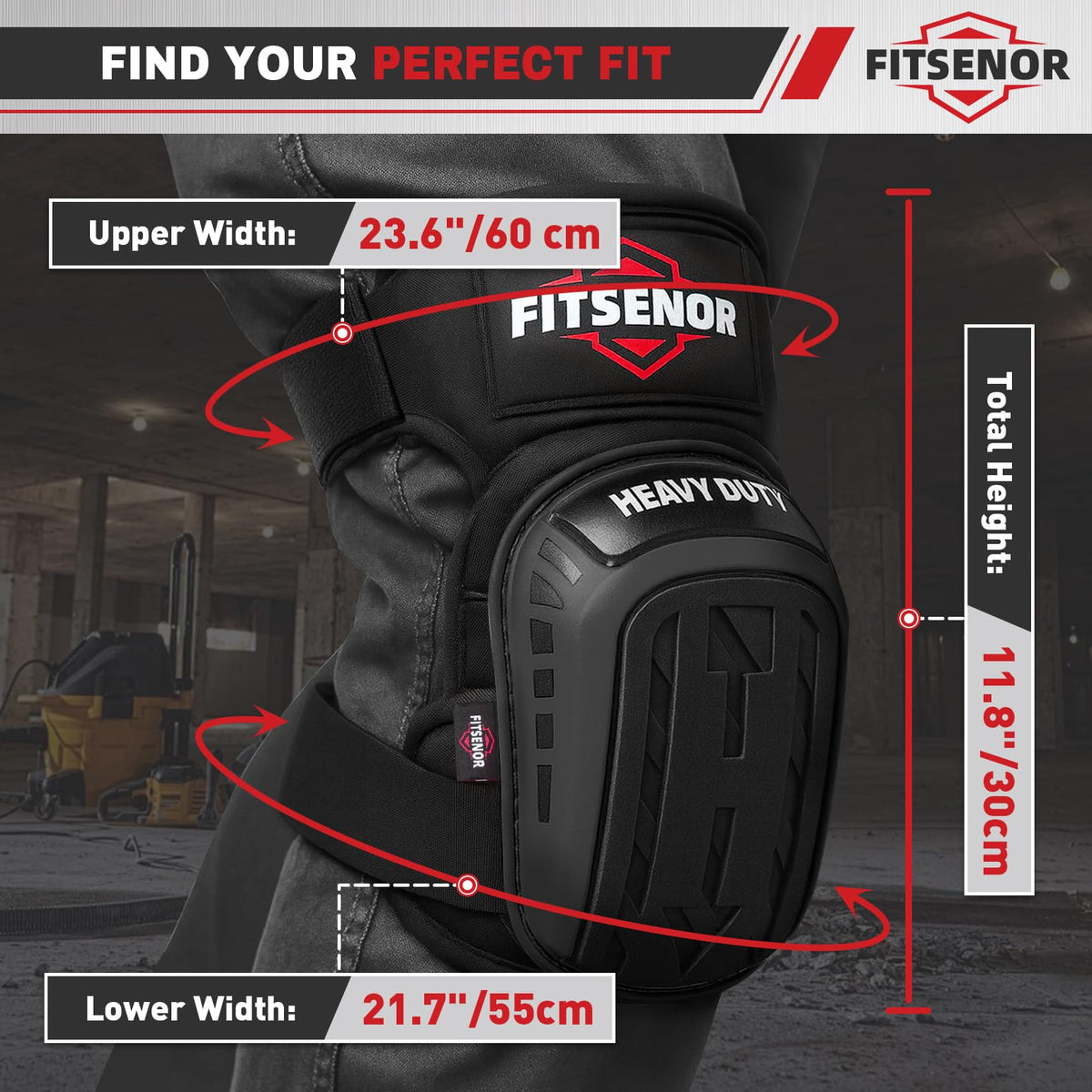 FITSENOR gel padding detail delivers cushioned comfort for long work sessions