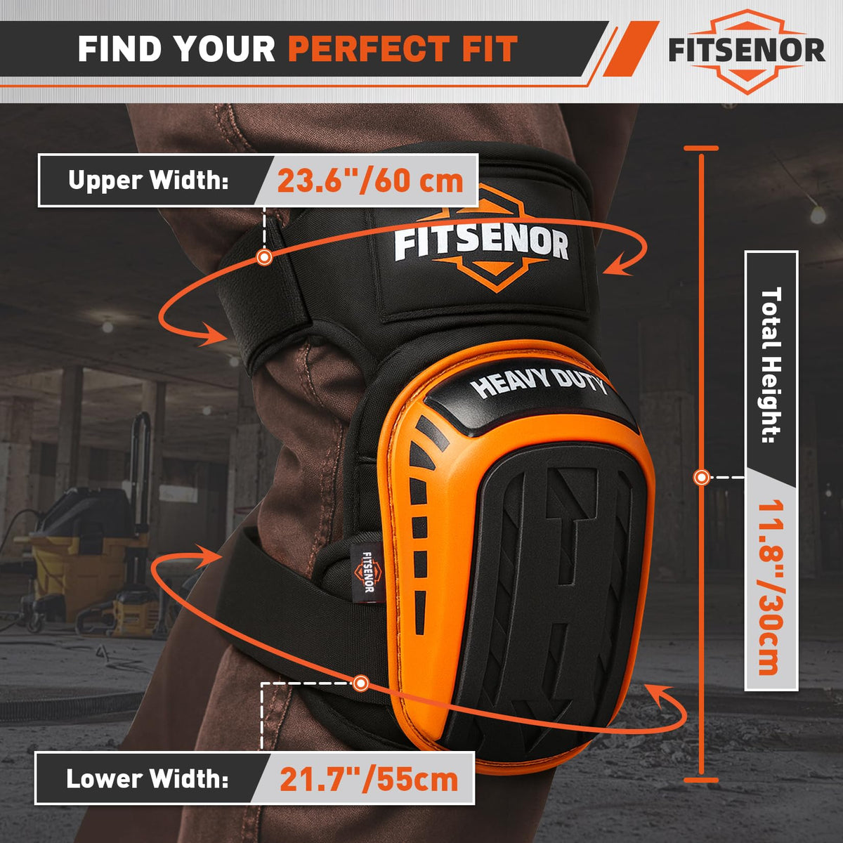 FITSENOR knee pads use gel padding to cushion joints during work.
