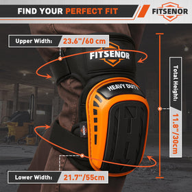 FITSENOR knee pads use gel padding to cushion joints during work.