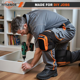 FITSENOR knee pads suit unisex sizing for versatile workplace protection.