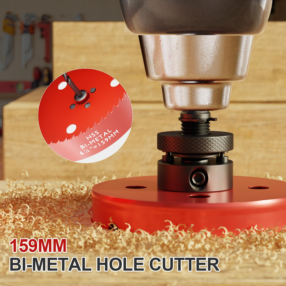 Fivelake hole saw wood cut shows rugged performance in wood materials