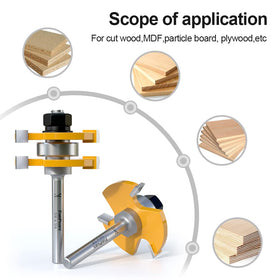 FivePears anti-kickback design router bits for stable routing