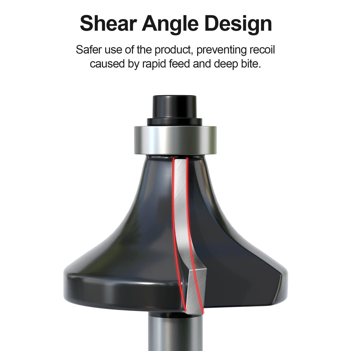 Fivepears dovetail bit with quarter-inch shank for precise joinery