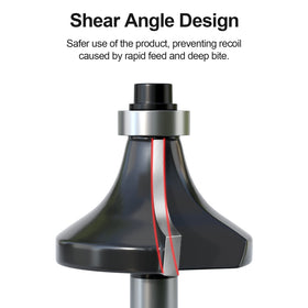Fivepears dovetail bit with quarter-inch shank for precise joinery