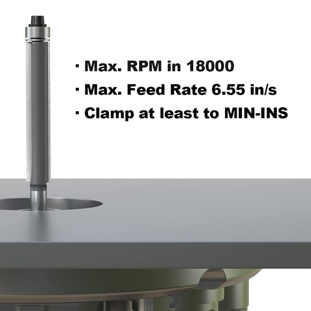 FivePears flush trim bit in a woodworking setup for clean edges.