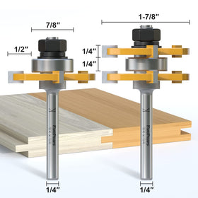 FivePears groove router bit set for clean groove joinery